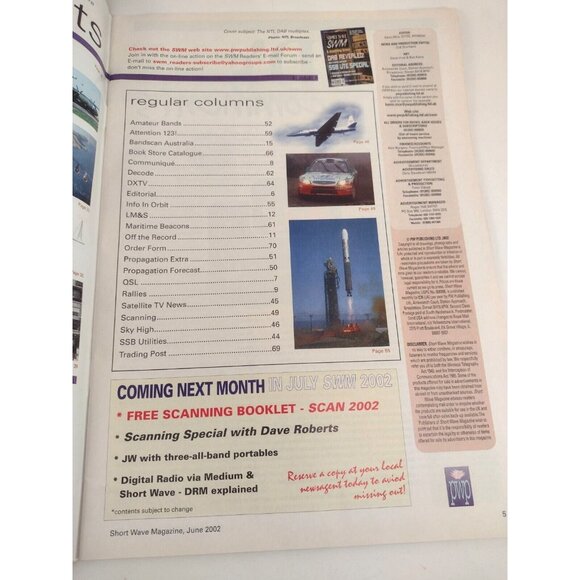 Short Wave Magazine June 2002 German Air Force Radio USAF Galaxy Scanning - Picture 2 of 7